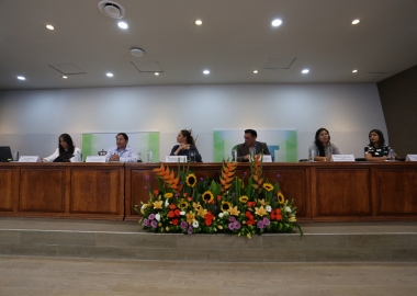 Foto de los miembros del Presidium en la inauguración del Seminario DAAD 