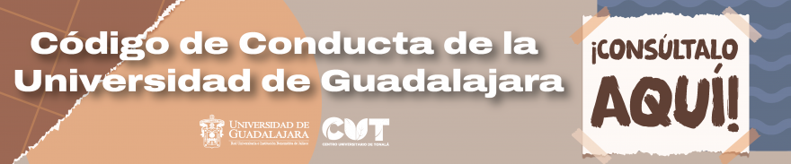 Banner de ingreso al Código de Conducta de la  Universidad de Guadalajara