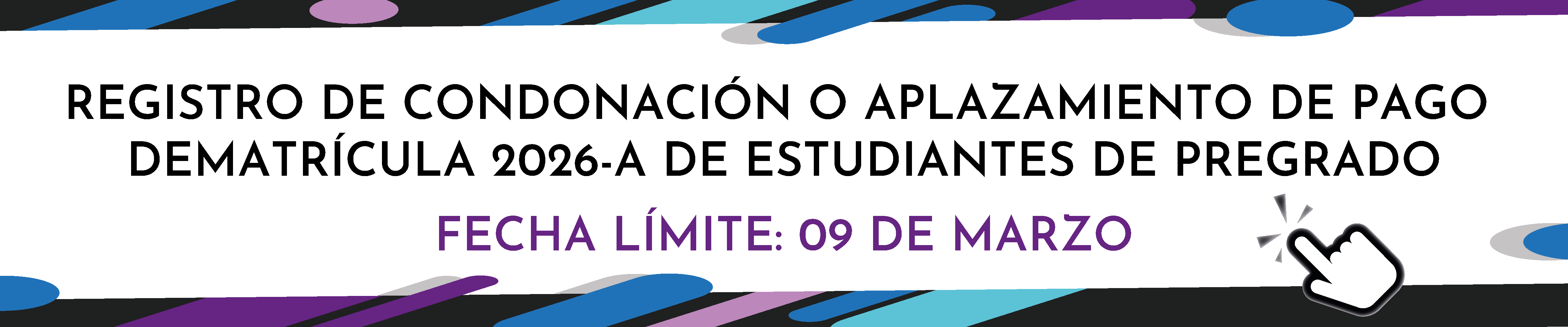 condonación o aplazamiento de pago de matrícula 2026A